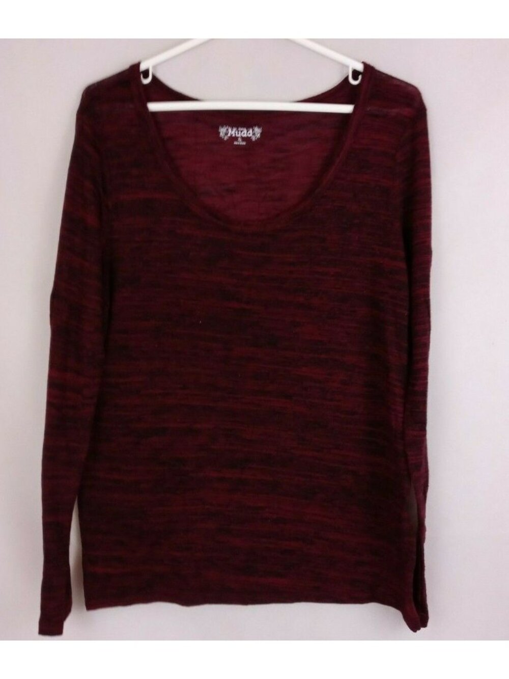 Mudd Women's Reddish Long Sleeve Shirt Size XL